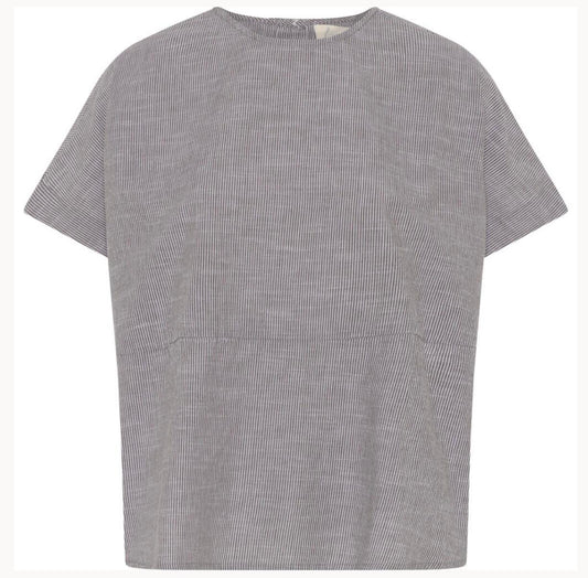 Rome top - Coffee Quartz Stripe