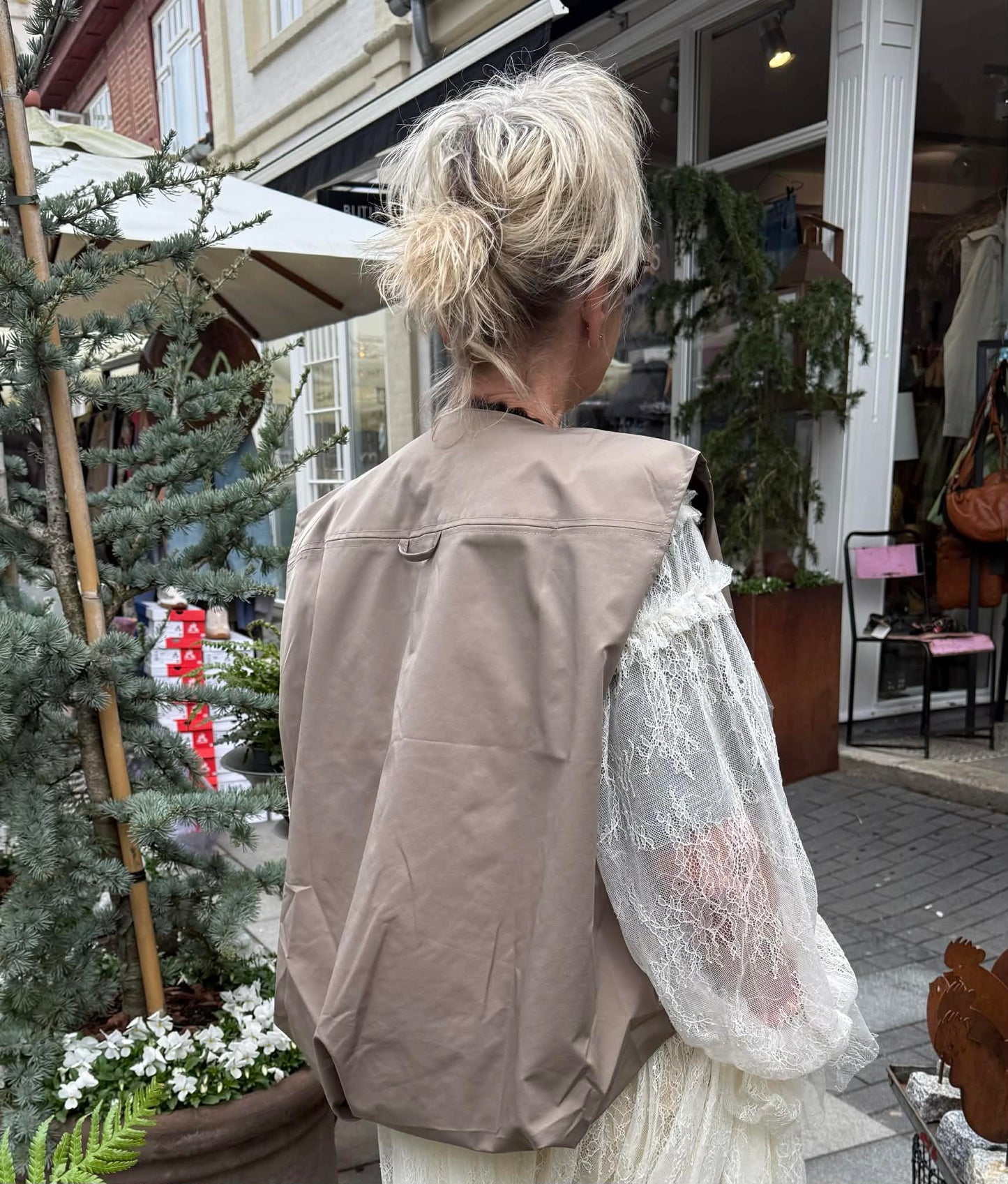 VEST BALLON - TAUPE