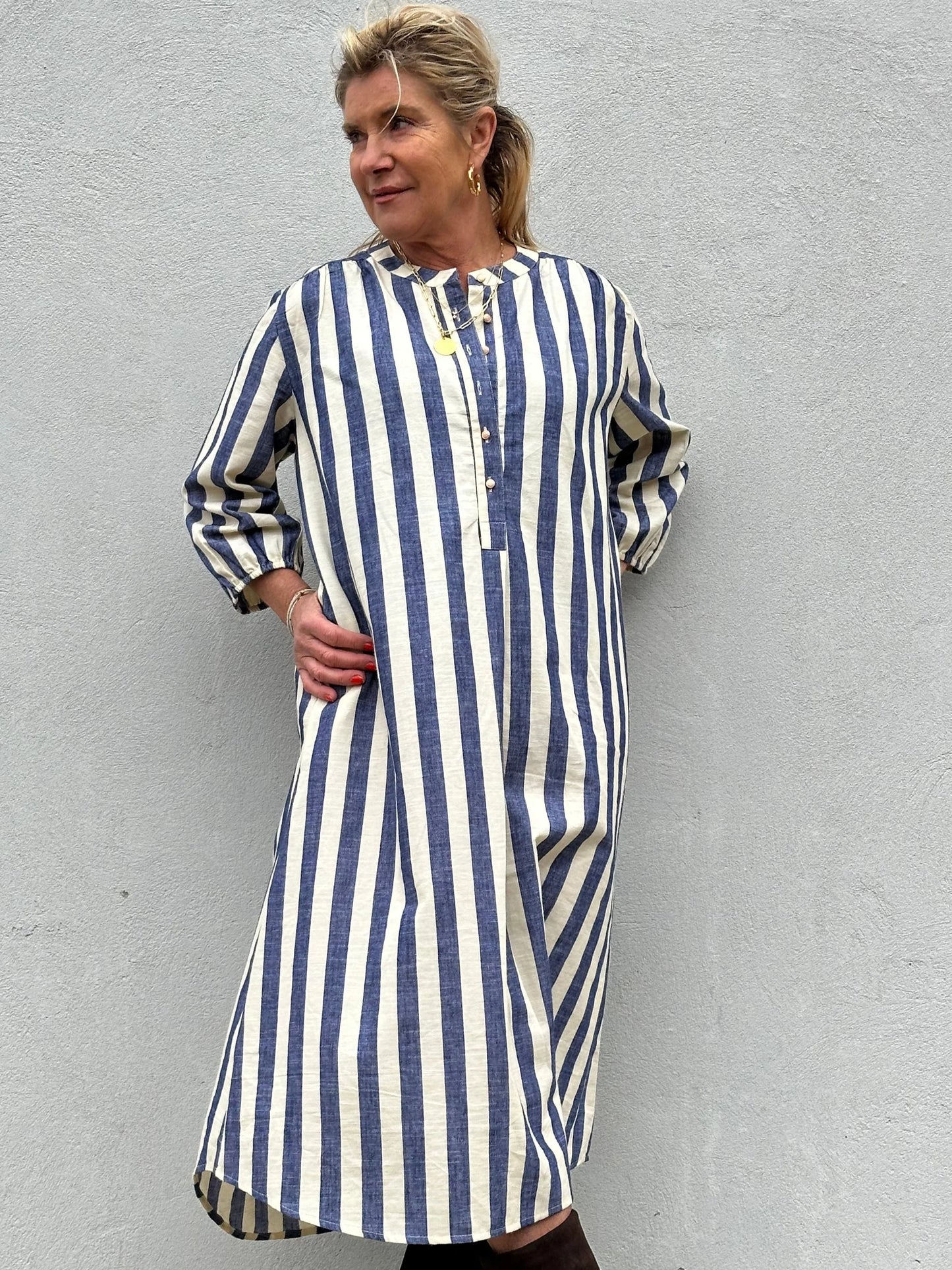 LOVE SS POPLIN - DARK BLUE