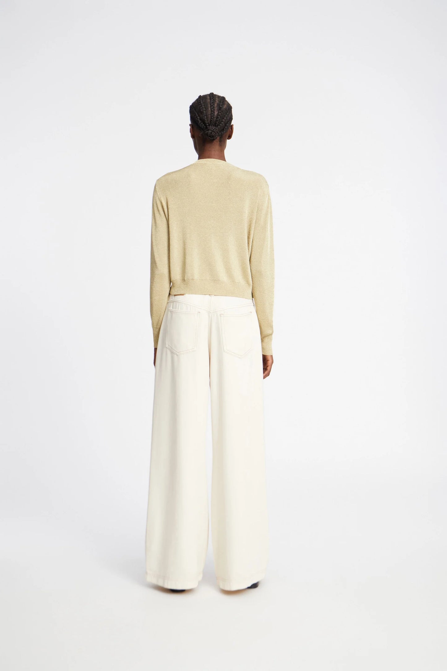 PARLI KNIT CARDIGAN - GOLD