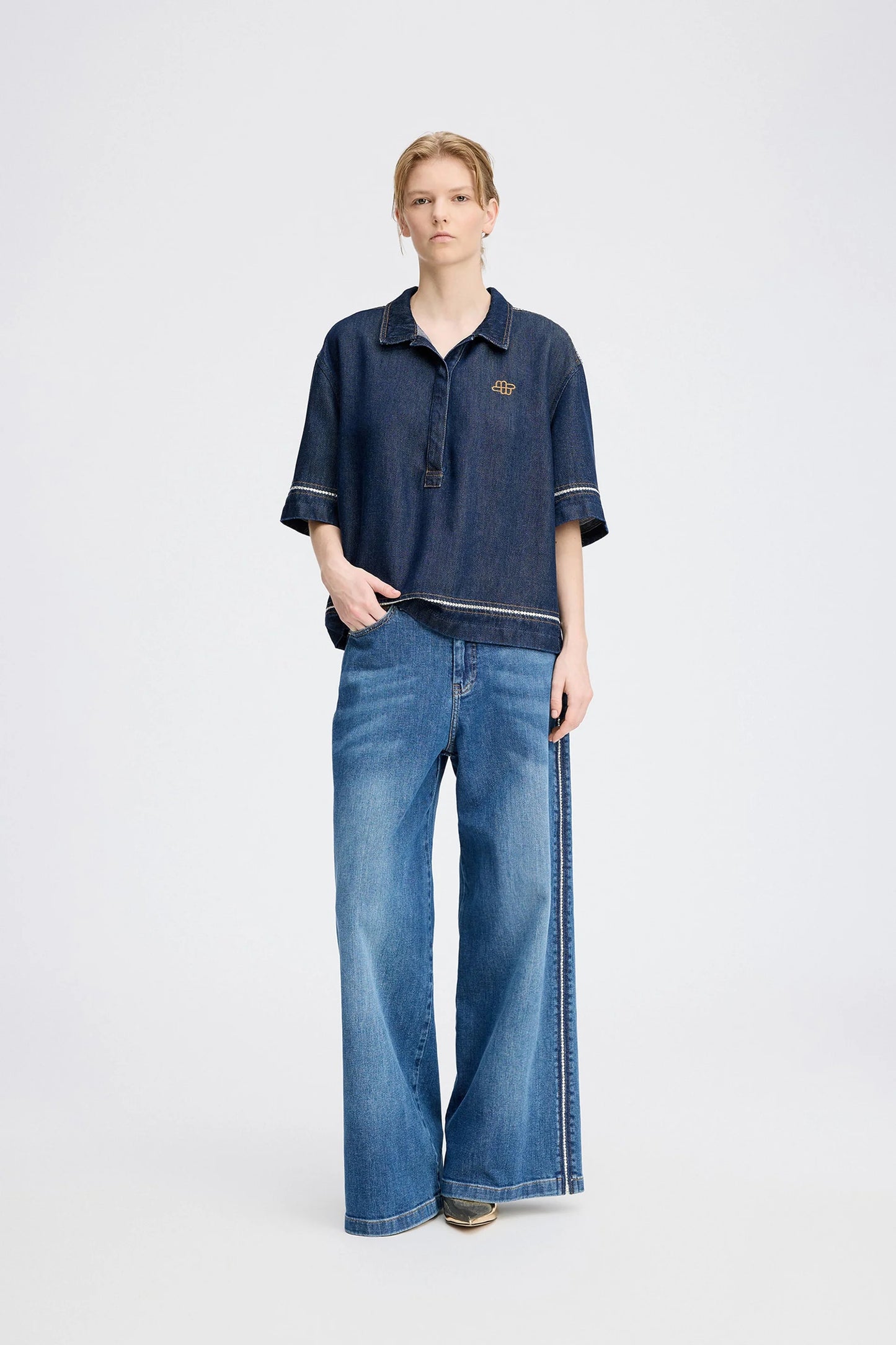 RAPPA TOP - DENIM
