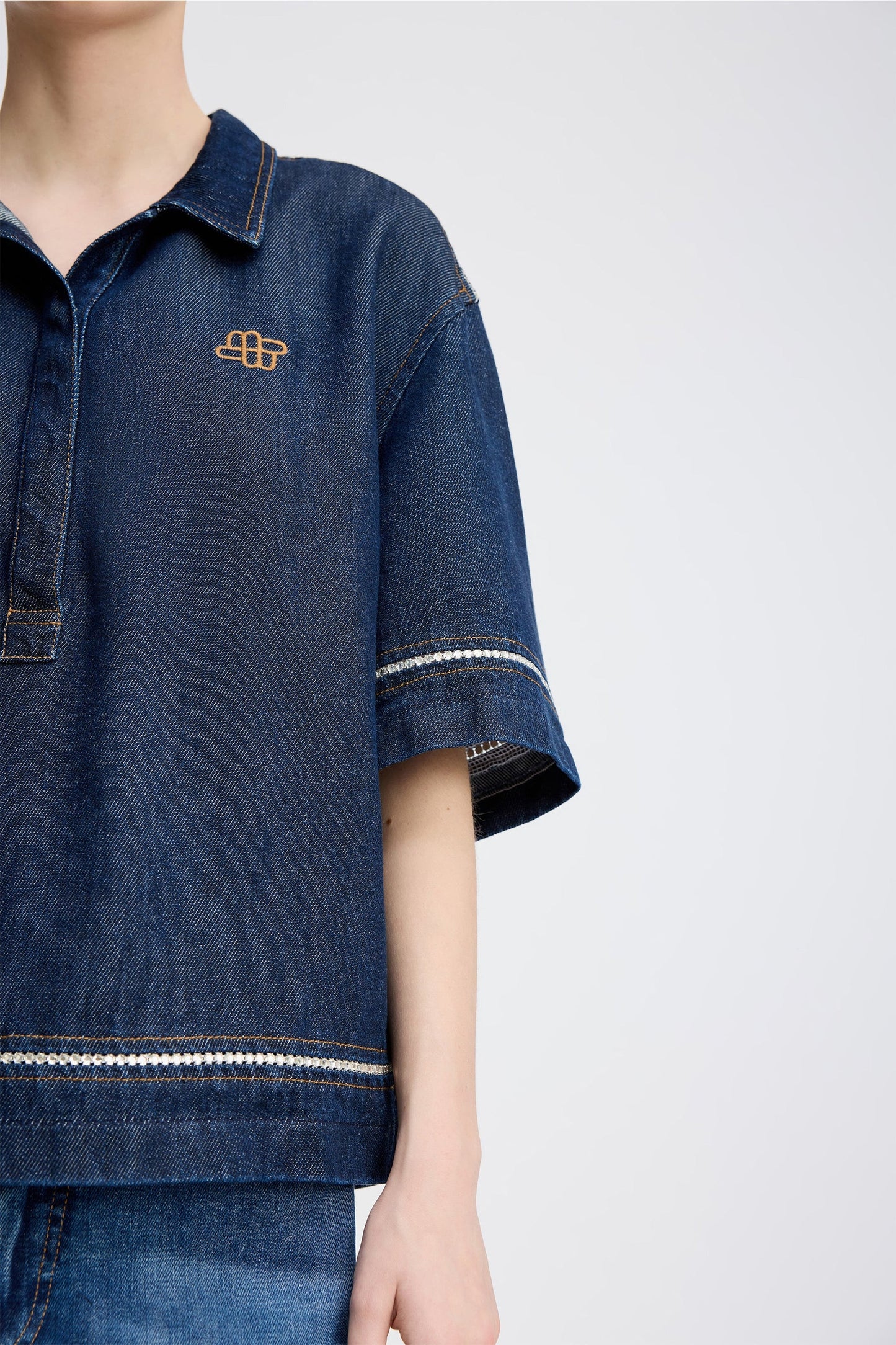 RAPPA TOP - DENIM