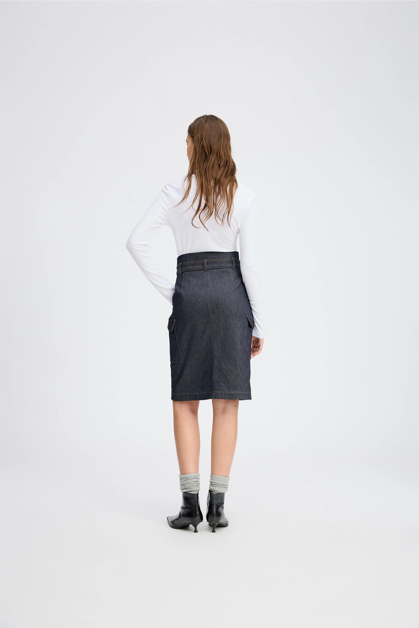 RAINA SKIRT - INDIGO