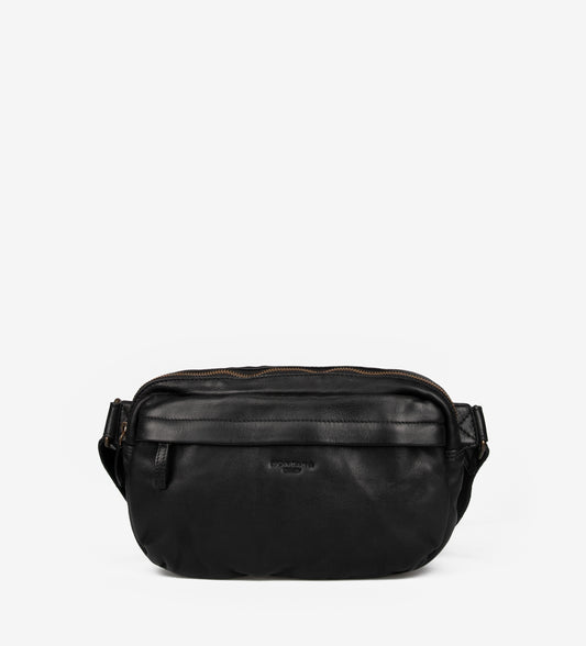 AKRON BUMBAG - BLACK COGNAC