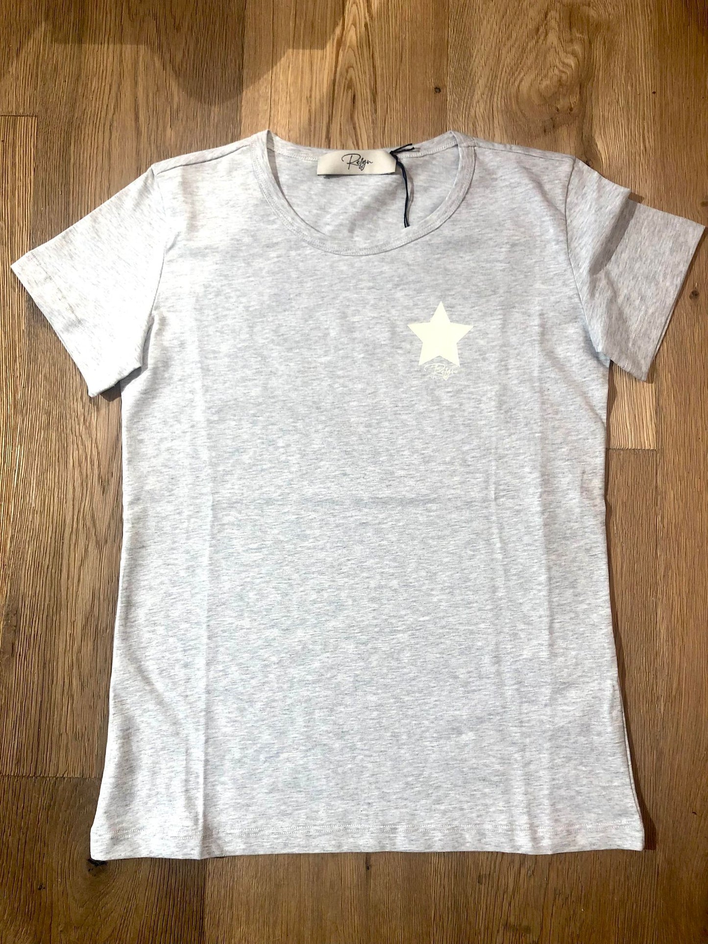 LOUREN STAR T-SHIRT – GRÅ