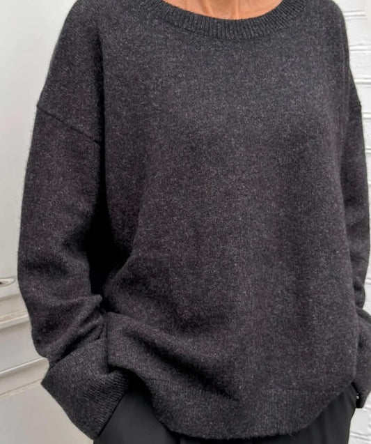 LONDON SWEATER - MØRKEGRÅ
