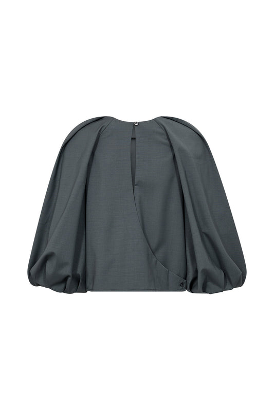 AT- SINCLAIR BLUSE - STÅLGRÅ
