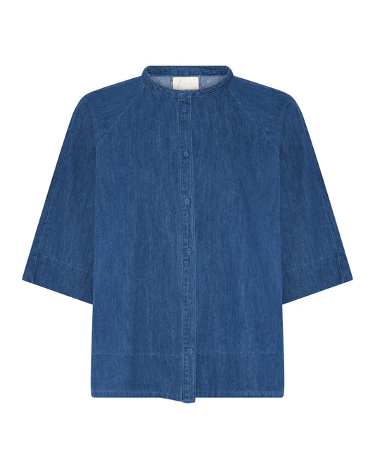 ABU DHABI SKJORTE - DENIM MEDIUM BLUE