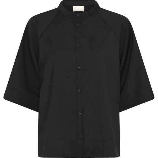 ABU DHABI 3/4 SHORT ELEGANT TOP- BLACK