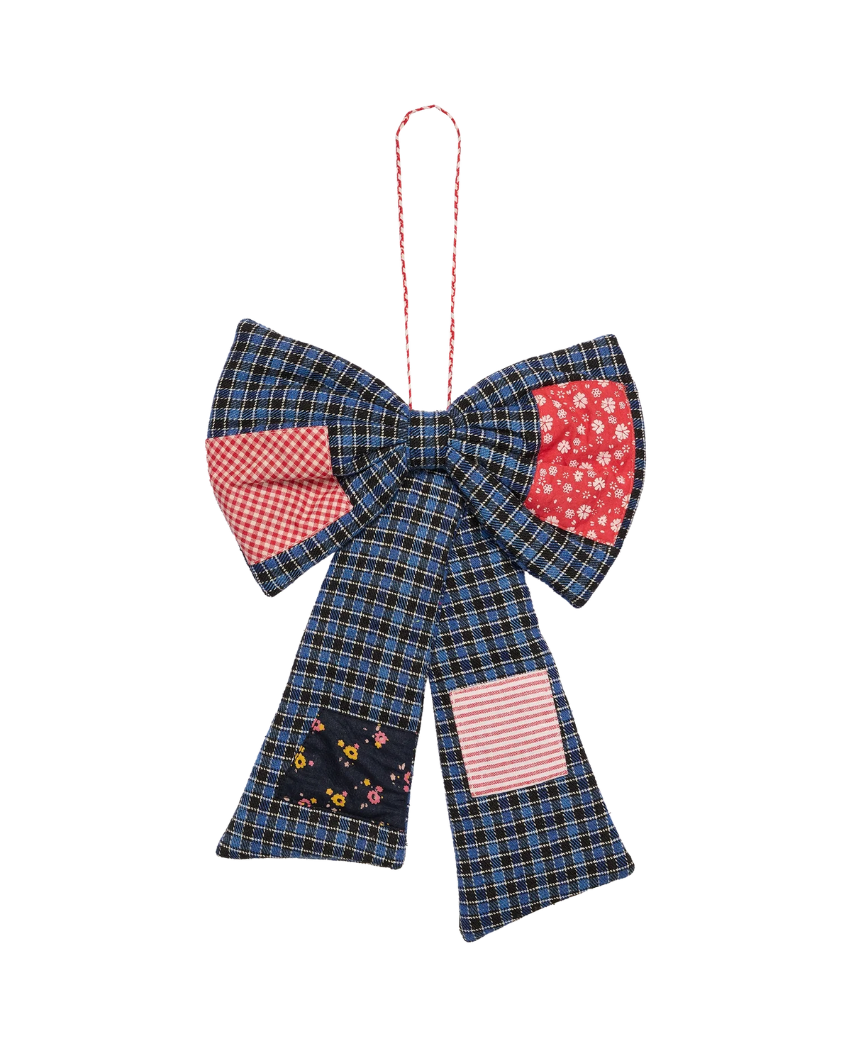 BIG BOW - BLUE CHECKS