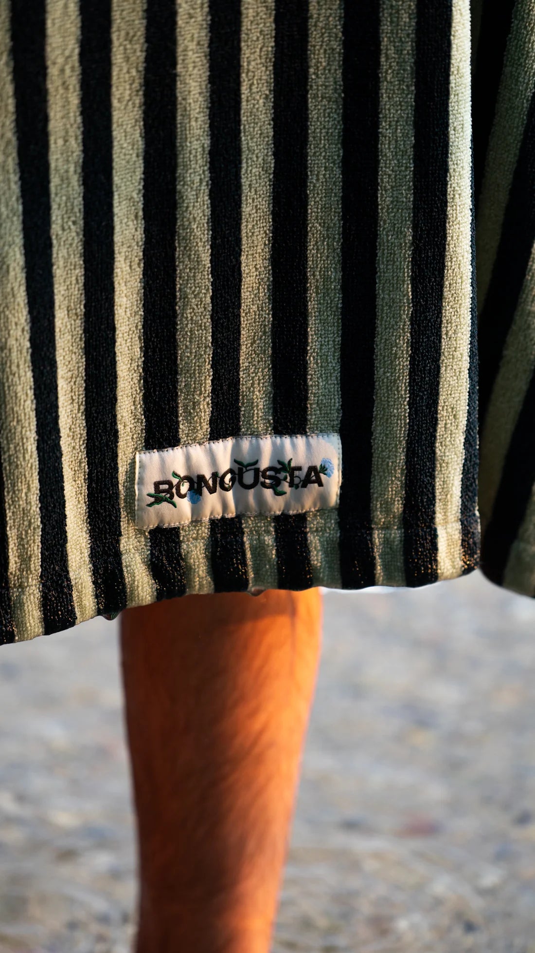 NARAM PONCHO - SEAFORM & DEEP TEAL