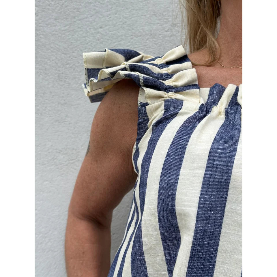 CARMEN TOP - DARK BLUE