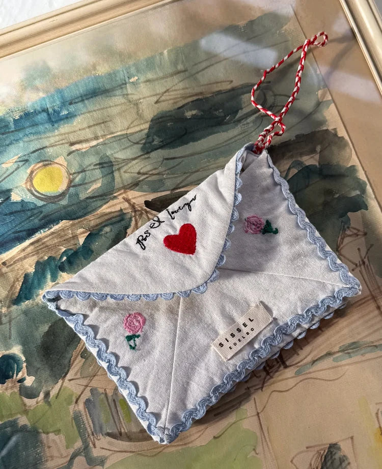 CHRISTMAS LETTER ORNAMENT - OFF WHITE