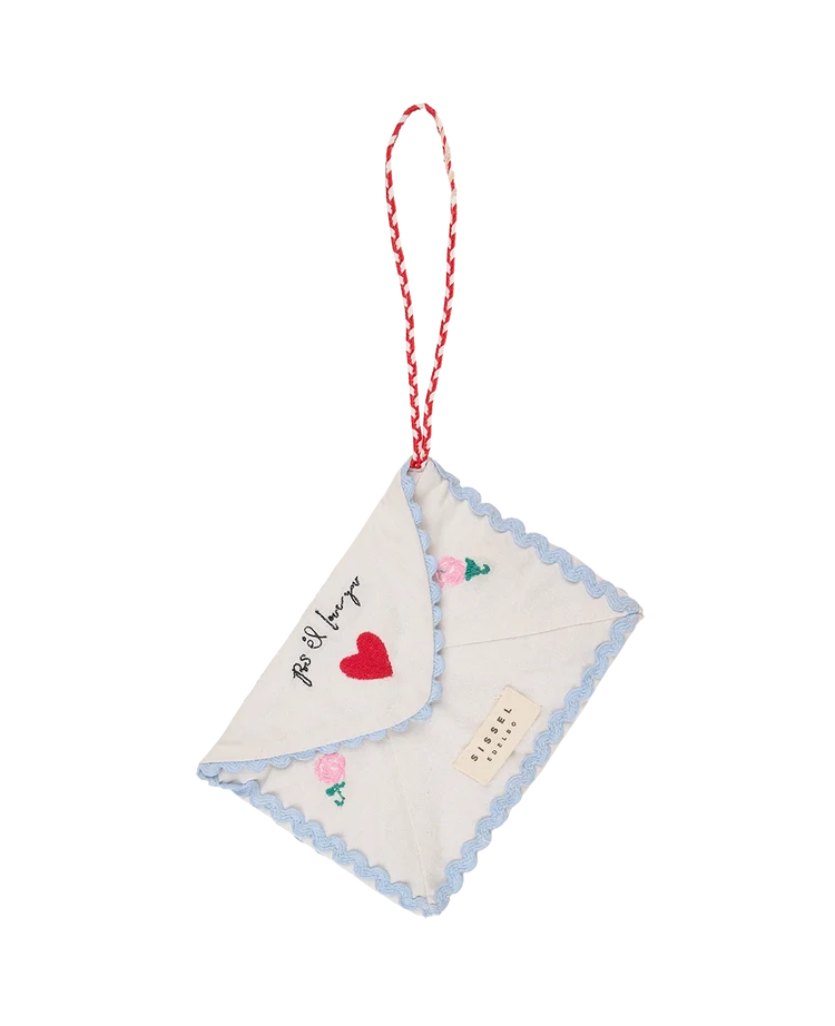 CHRISTMAS LETTER ORNAMENT - OFF WHITE