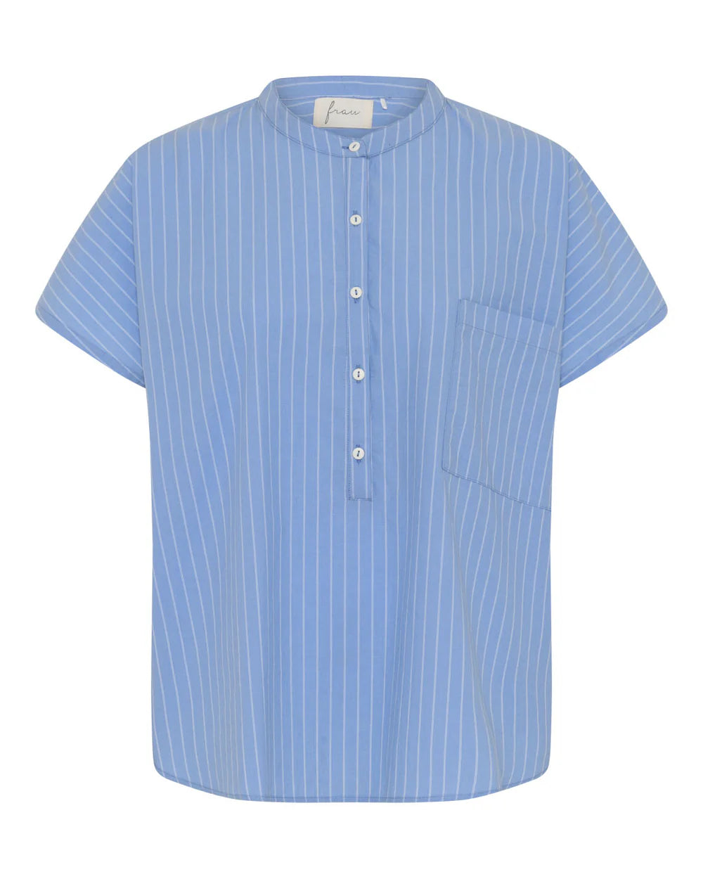 COLOMBO SS TOP - HYDRANGEA STRIPE