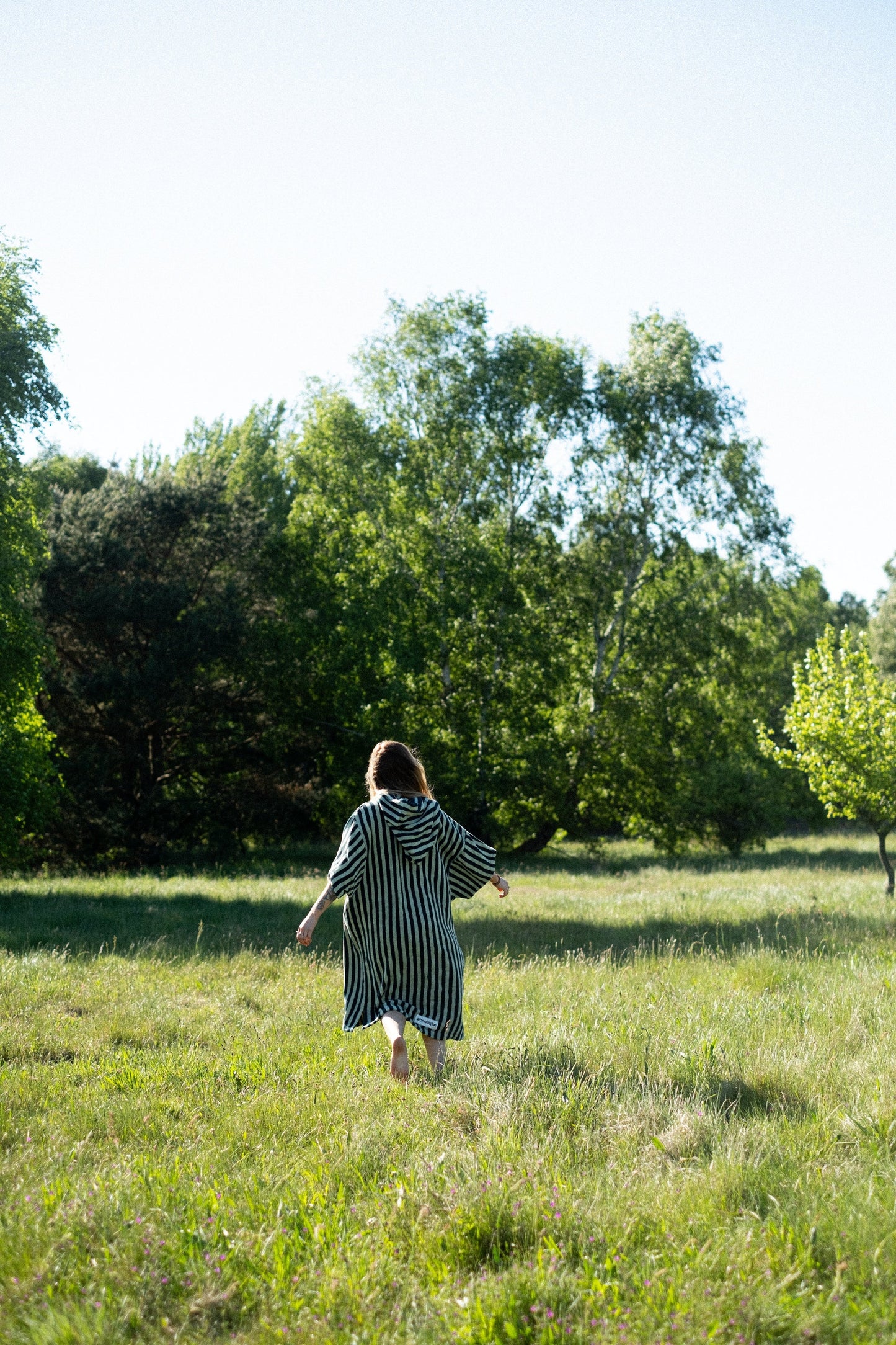 NARAM PONCHO - SEAFORM & DEEP TEAL