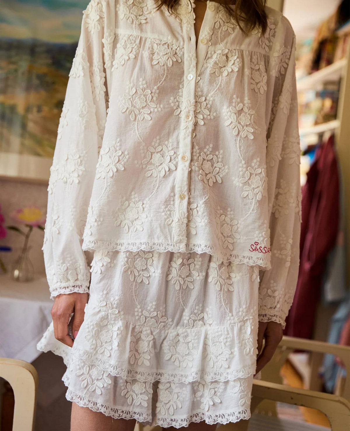 DELPHINE TOP - OFF WHITE