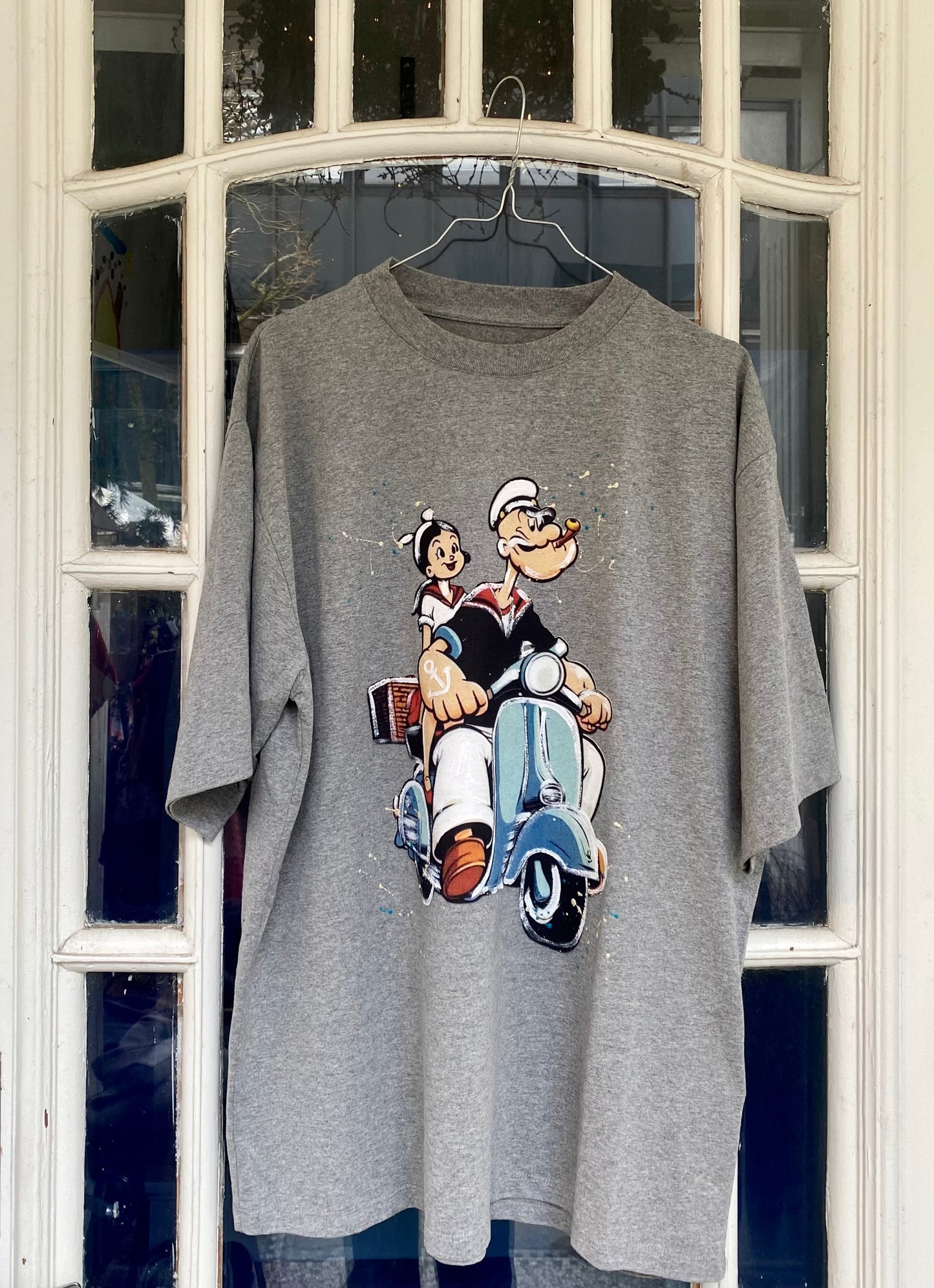 POPEYE T-SHIRT - GRÅ