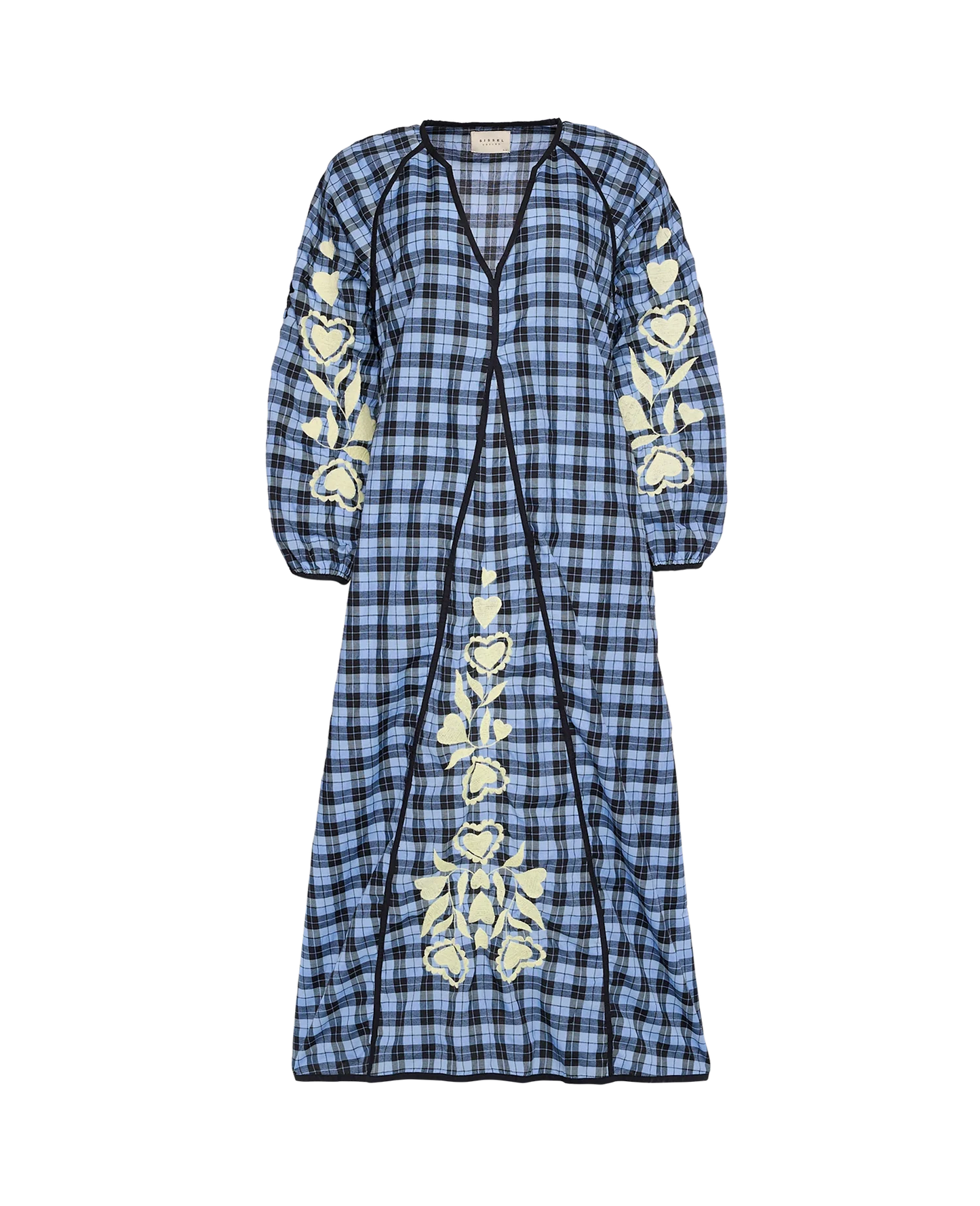 FRAN DRESS - BLUE CHECKS