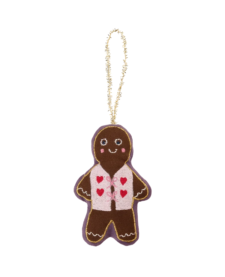 GINGERBREAD MAN ORNAMENT - BROWN