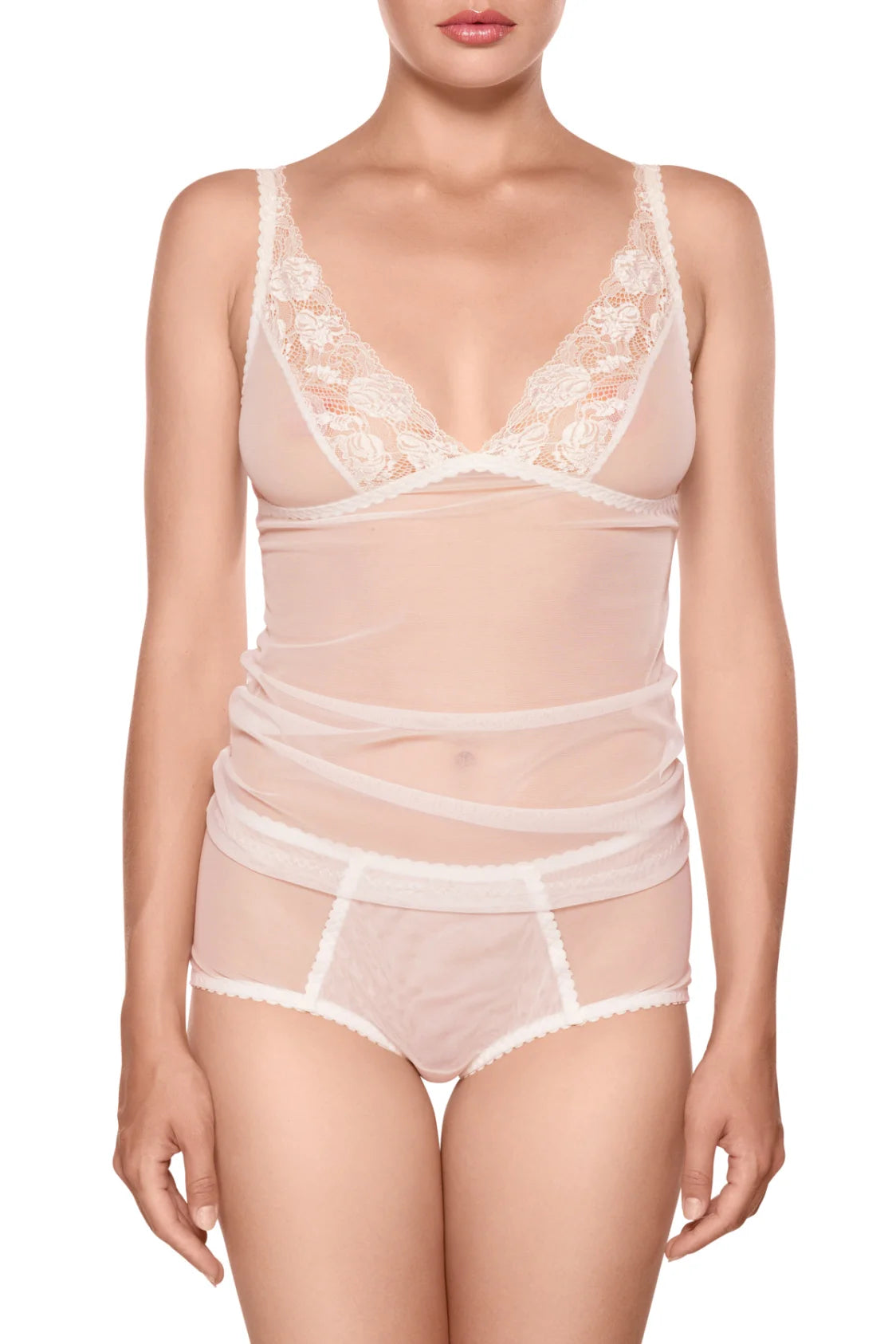 WHITE LACE CHEMISTRY TOP - JASMIN
