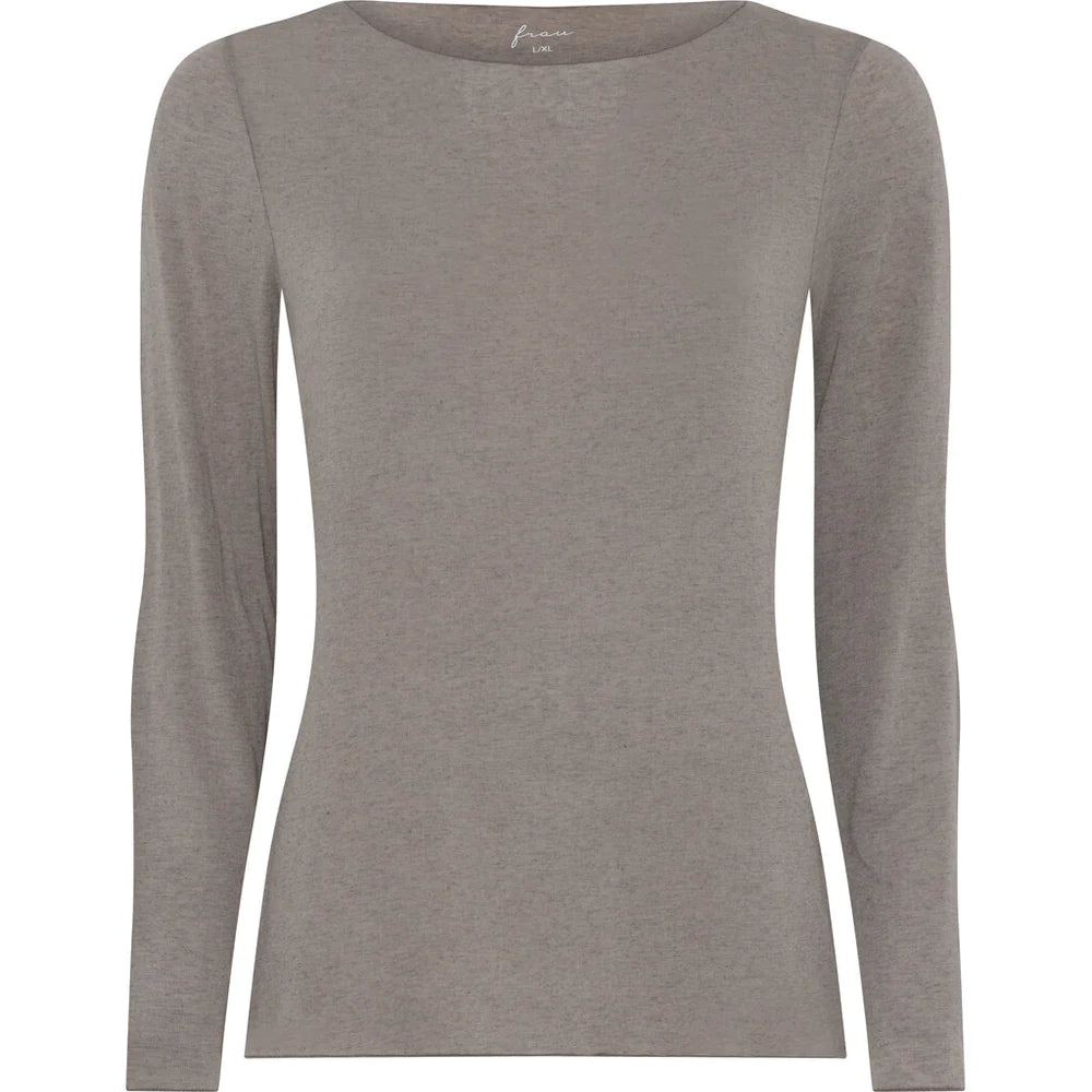 LIMA CASHMERE IS BOATNECK TOP - FALLEN ROCK