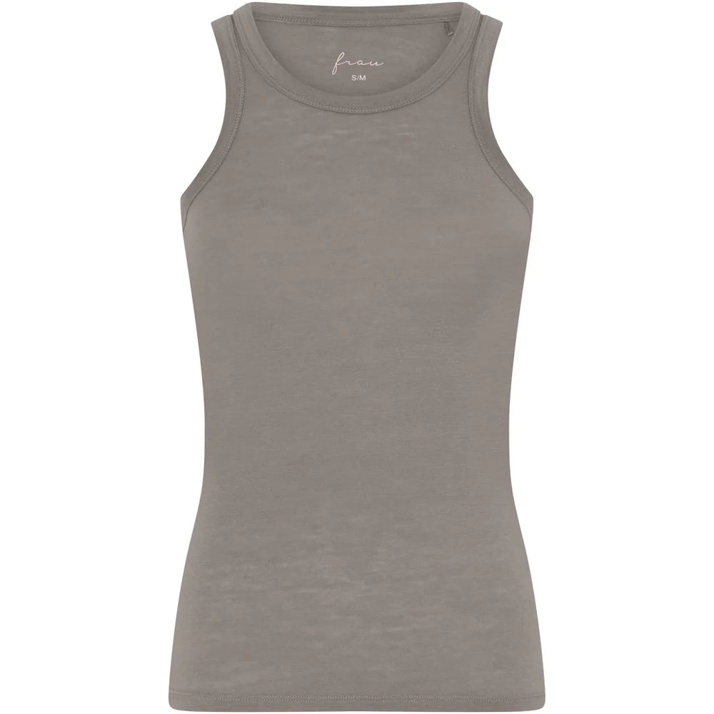 LUCCA CASHMERE TANK TOP - FALLEN ROCK