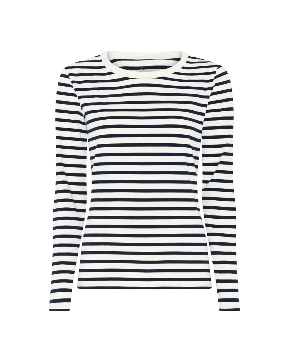 LUCCA COTTON Ls TOP - DARK NAVY STRIPE