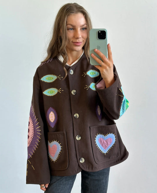 MAGGIE JACKET - FUGDE BROWN