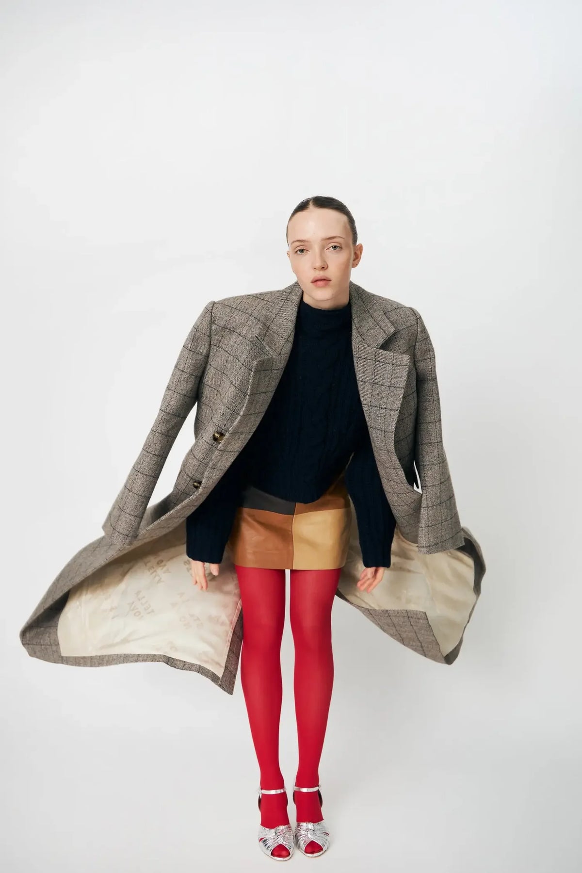 MASCULINE OVERSIZED COAT - VARM GRÅ MELANGE