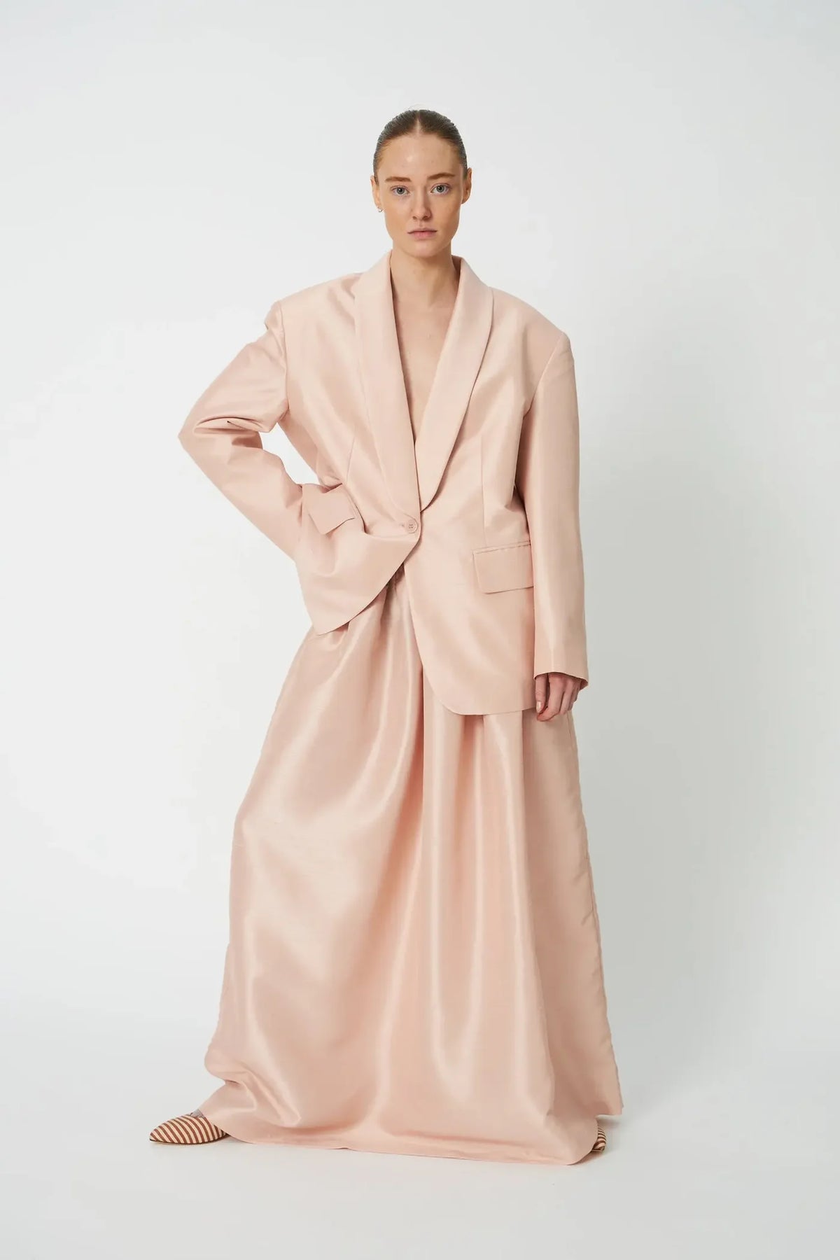 MAXI SKIRT - DUST ROSE