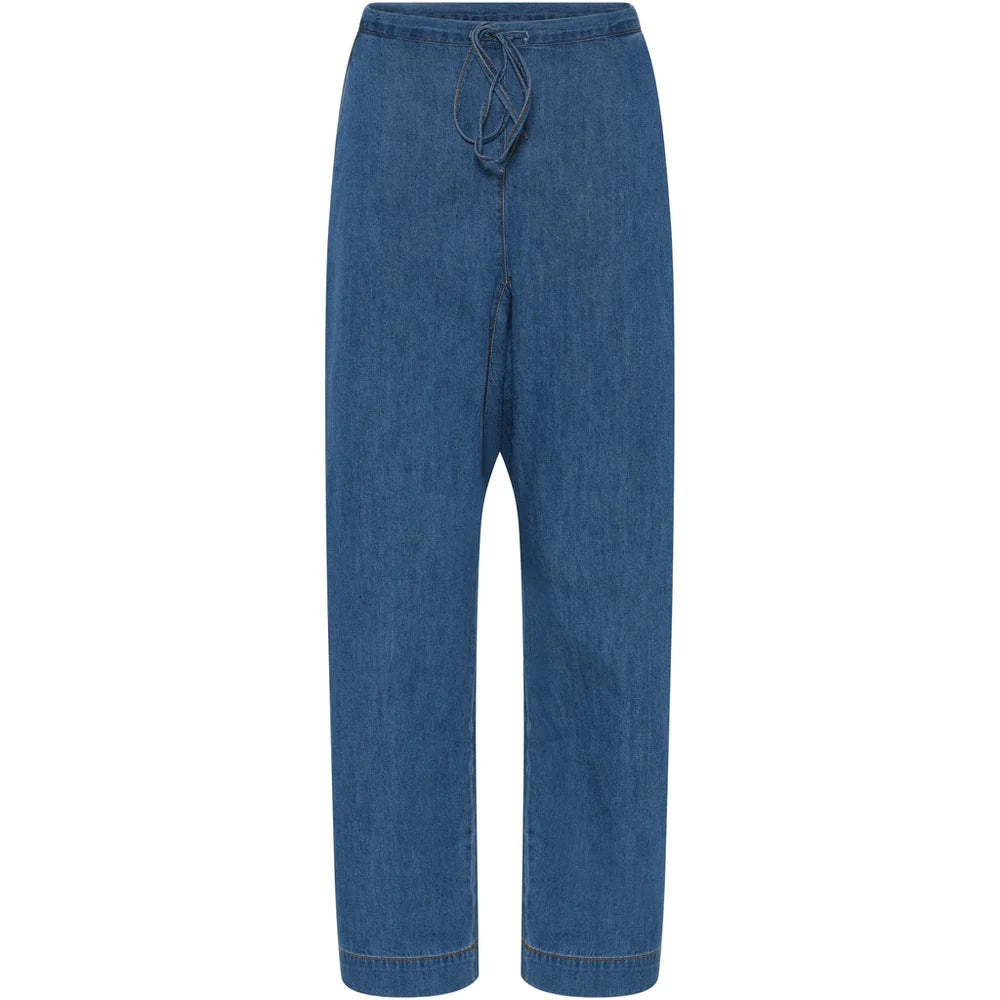 MILANO DENIM ANKEL PANTS - MEDIUM BLUE