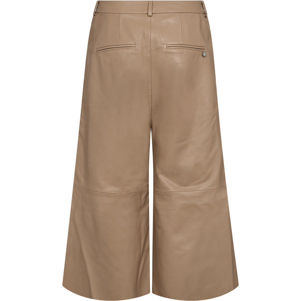 CULOTTE LEATHER PANTS LANNI - CAMEL
