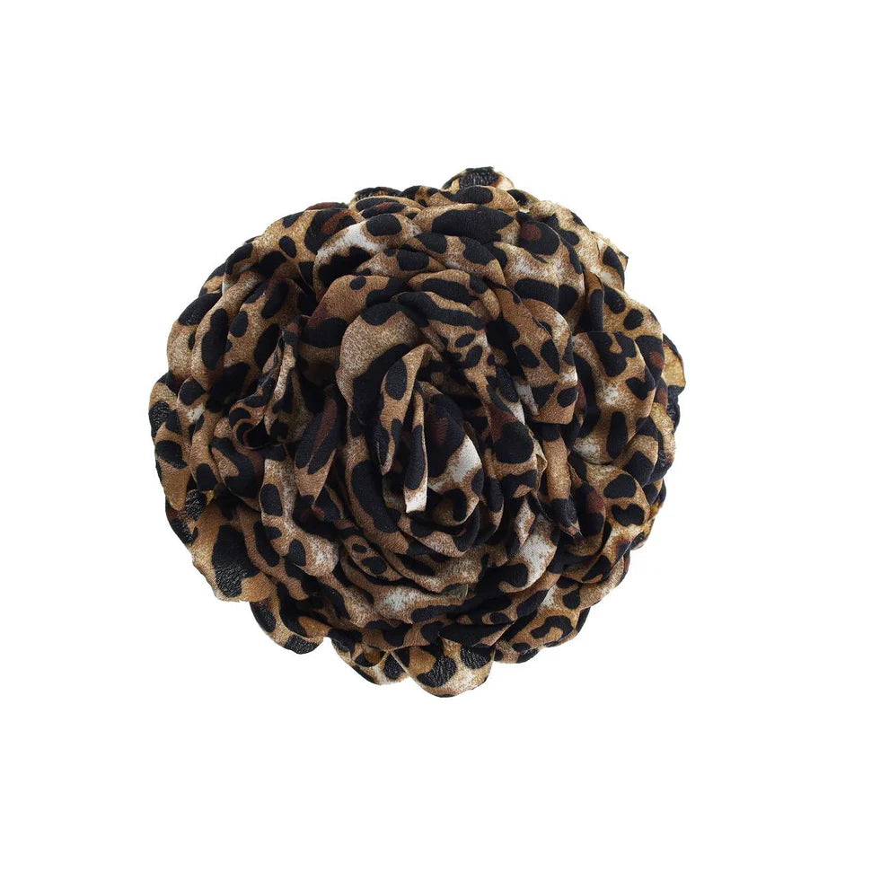 DAISY HÅRKLEMME STOR - LEOPARD PRINT