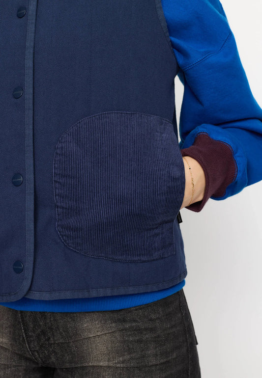 QUILTED VEST - BLUE