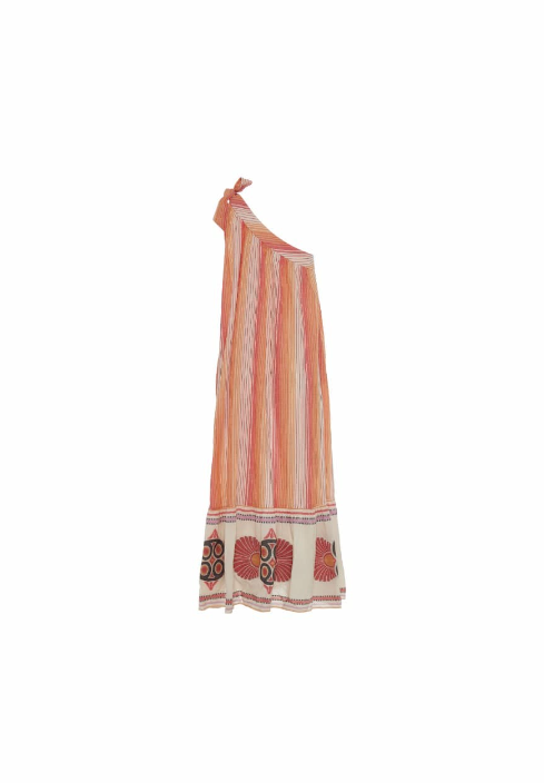 DELPHI MAXI KJOLE - RED/ORANGE