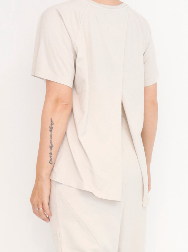 JERSEY T-SHIRT MED ÅBEN RYG - MALTO