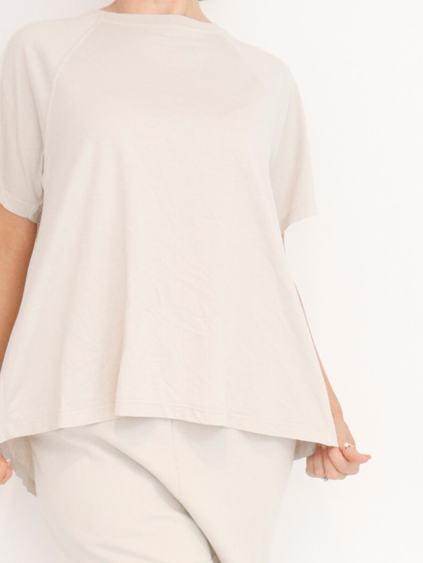 JERSEY T-SHIRT MED ÅBEN RYG - MALTO