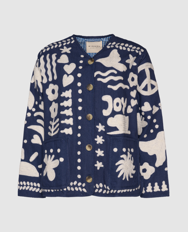 MAGGIE JACKET - NAVY PEACE