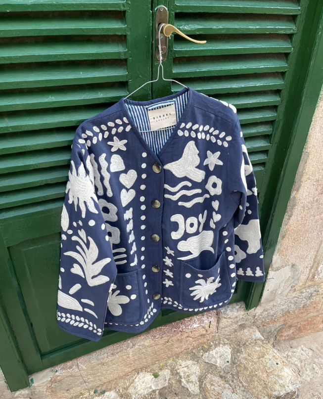 MAGGIE JACKET - NAVY PEACE