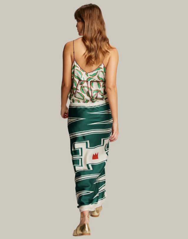 BLAKELY SPORTY JADE SLIP SKIRT