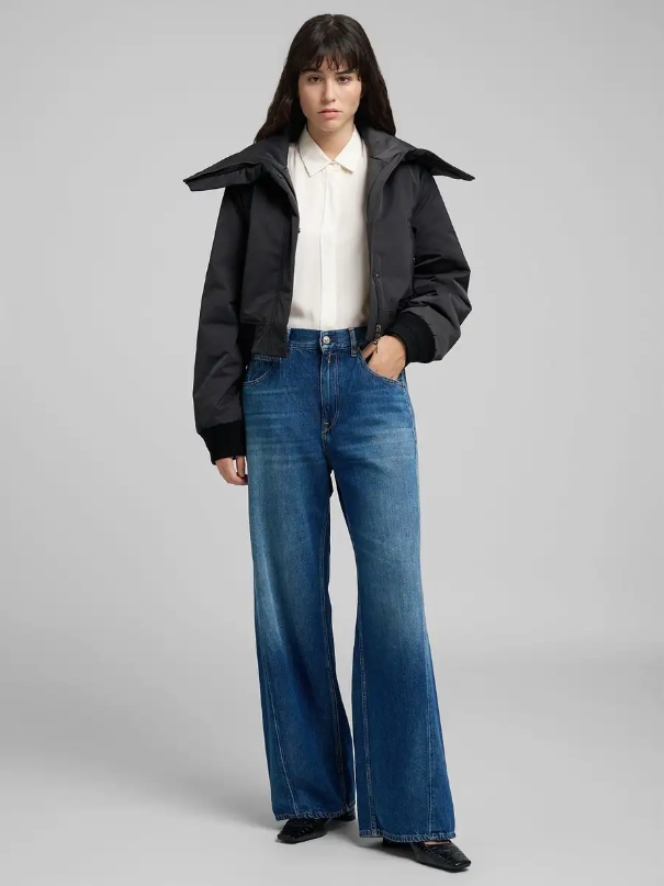 NARJA BAGGY-FIT JEANS - MEDIUM BLUE
