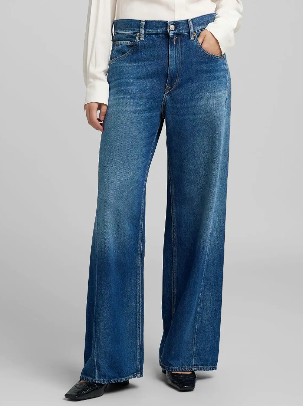 NARJA BAGGY-FIT JEANS - MEDIUM BLUE
