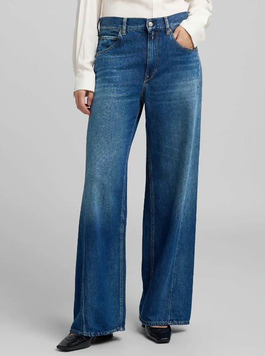 NARJA BAGGY-FIT JEANS - MEDIUM BLUE