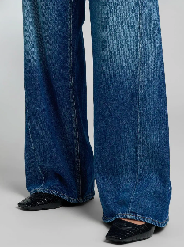 NARJA BAGGY-FIT JEANS - MEDIUM BLUE