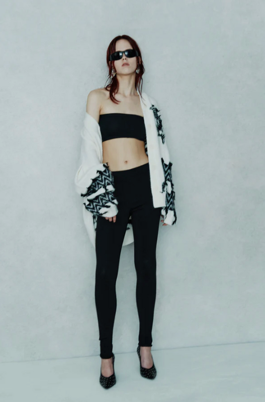 GLIMMER LAMÉ LEGGINGS - W5HH5WA30