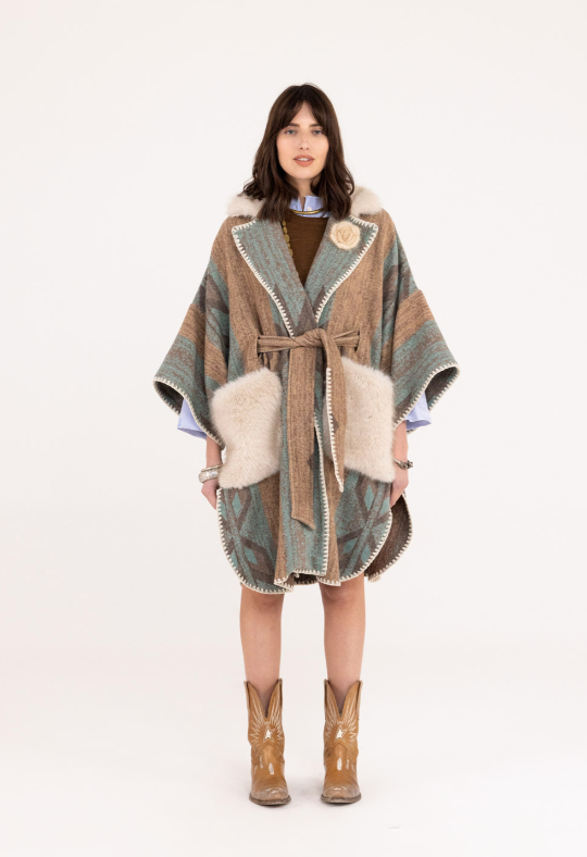SANTA FE JACQUARD MANTELLA COAT