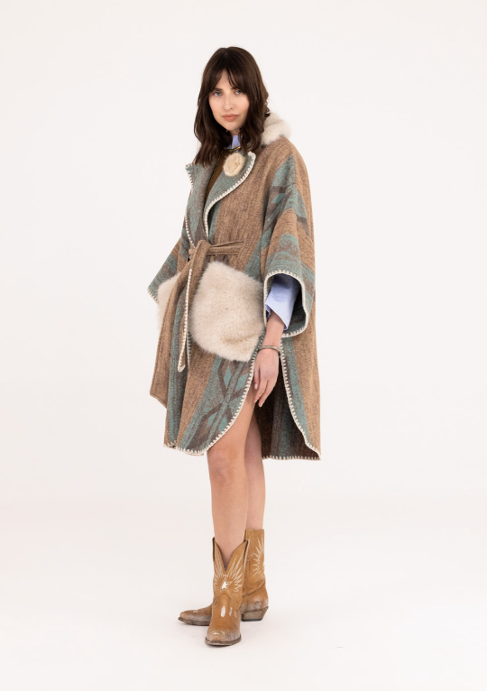 SANTA FE JACQUARD MANTELLA COAT