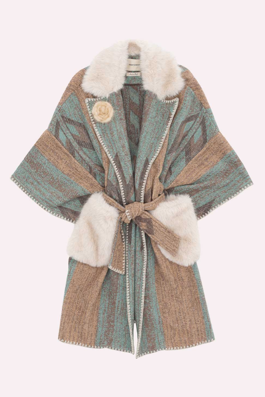 SANTA FE JACQUARD MANTELLA COAT