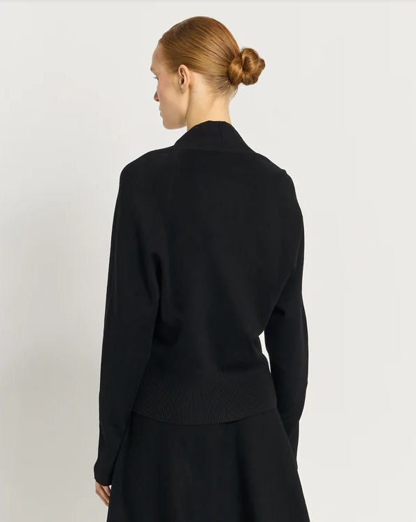 MERINOULD STRIK CARDIGAN - NERO I251044